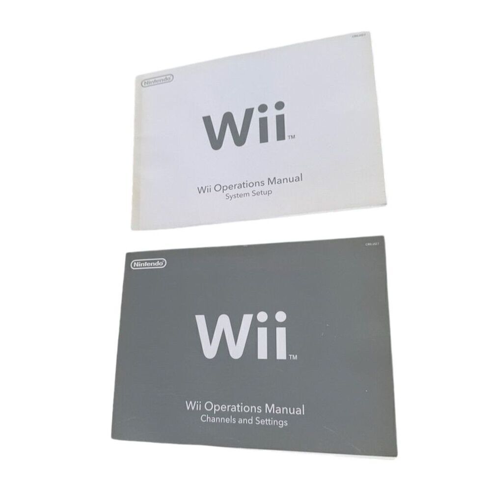 Nintendo Wii Operations Manual System Setup Guide